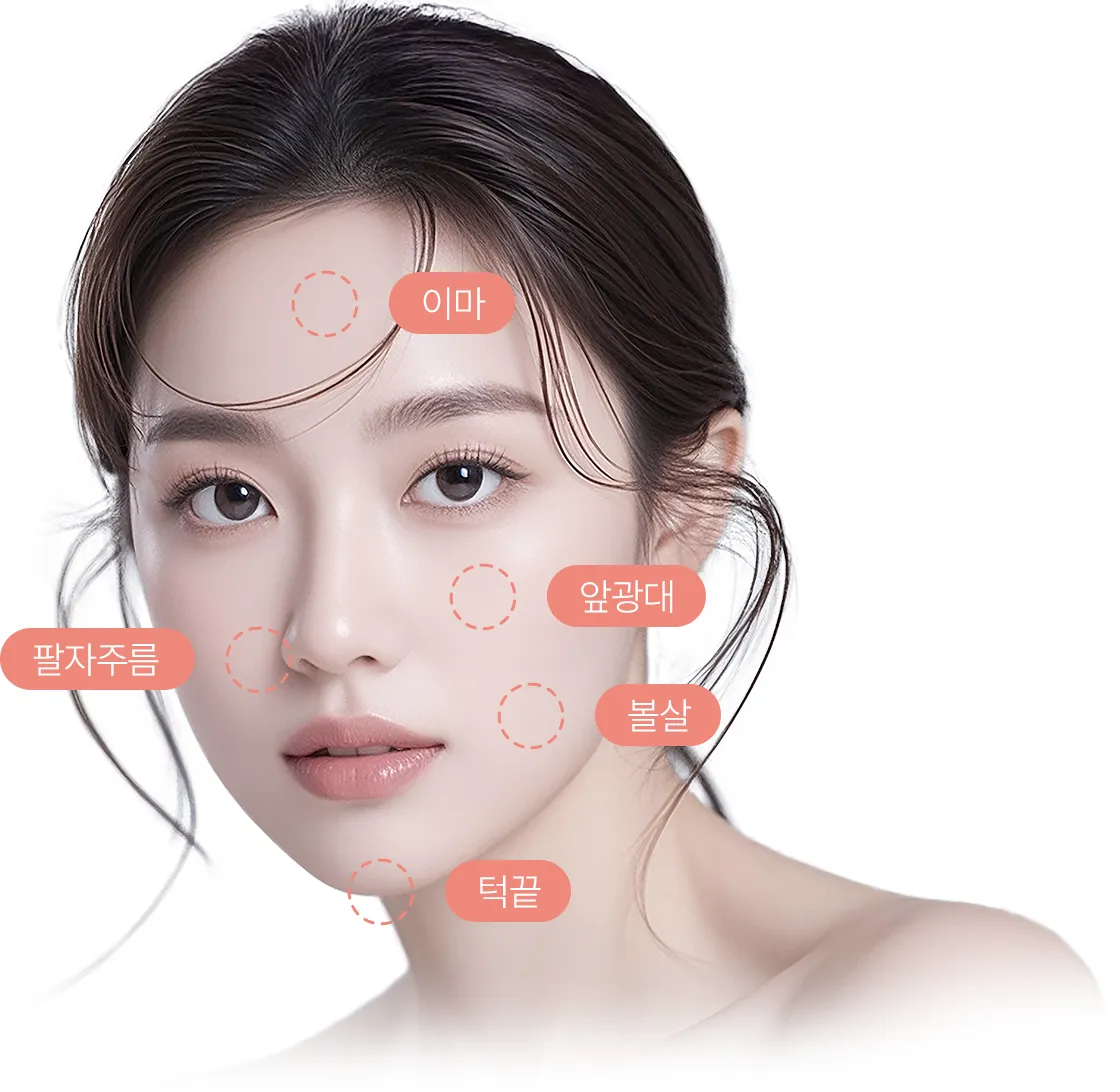 얼굴 지방이식 수술 부위